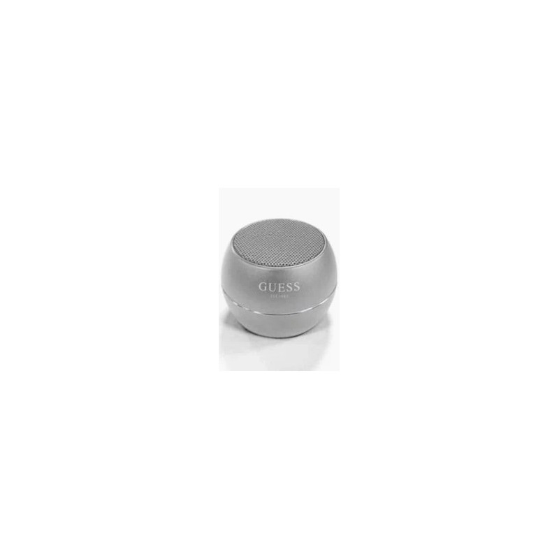 Coluna GUESS Mini Bluetooth Speaker Aluminum Silver