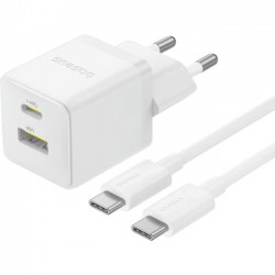 Baseus Palm Fast Charger USB-C + USB-A 30W com cabo USB-C - Branco