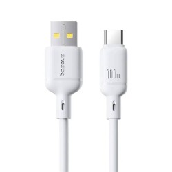 Baseus Silky Fast Charging Cable USB-A to USB-C 100W - Branco