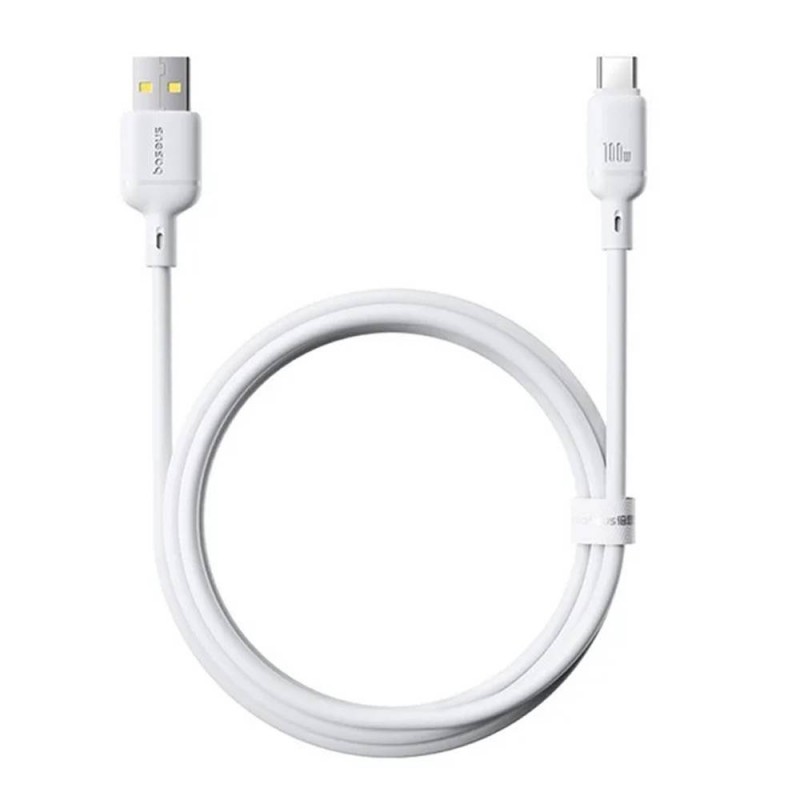 Baseus Silky Fast Charging Cable USB-A to USB-C 100W - Branco