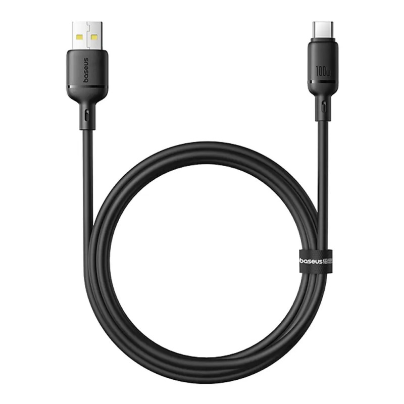 Baseus Silky Fast Charging Cable USB-A to USB-C 100W - Preto