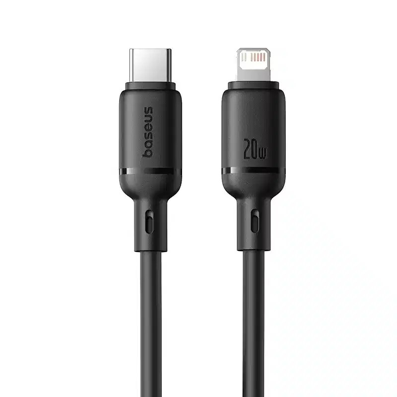Baseus Silky Fast Charging Cable USB-C to Lightning 20W - Preto