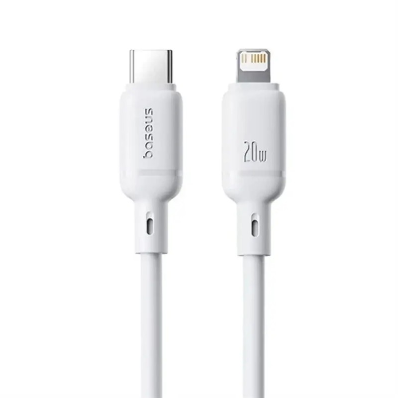 Baseus Silky Fast Charging Cable USB-C to Lightning 20W - Branco