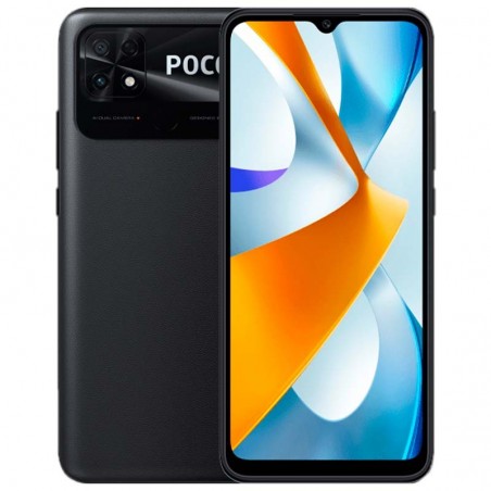Xiaomi Poco C40 - Preto -  Frente e traseira