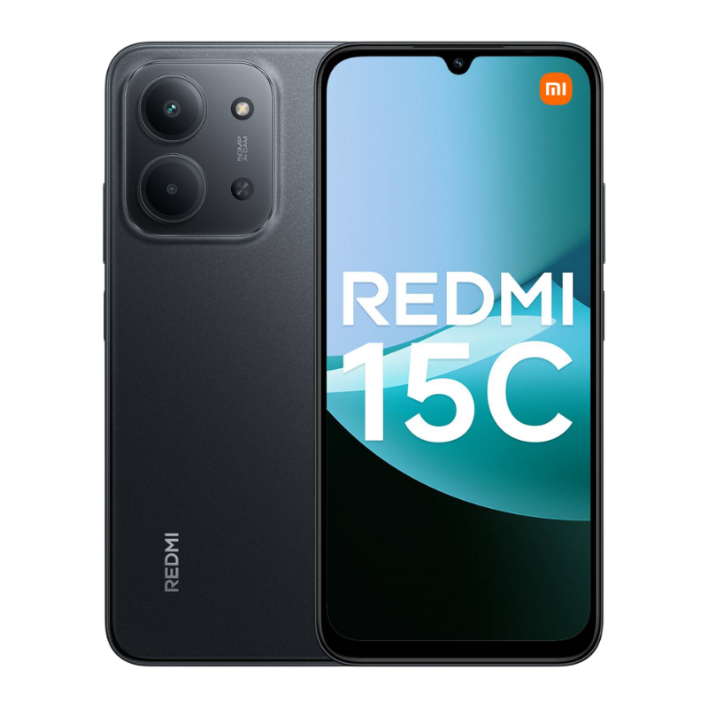 Xiaomi Redmi 15C - Midnight Black - Frente e traseira
