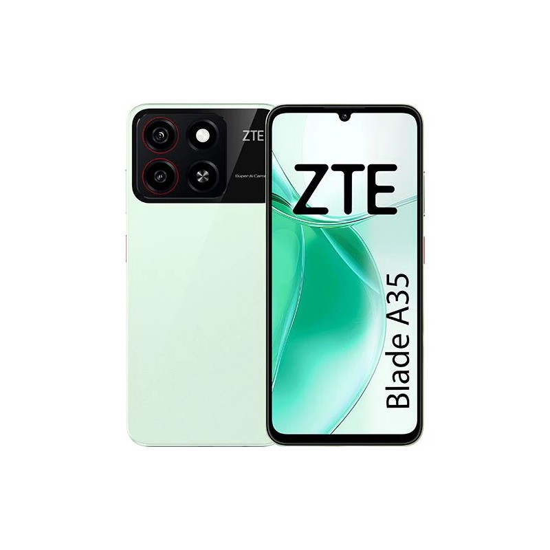 ZTE Blade A35 - Clover Green - Frente e traseira