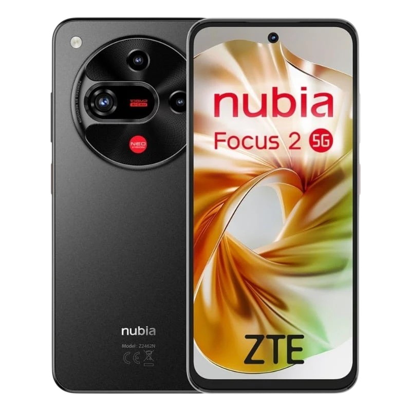 ZTE nubia Focus 2 5G - Obsidian Black - Frente e traseira